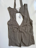 Load image into Gallery viewer, Deadstock 00's Diesel khaki backless tie top • Size M