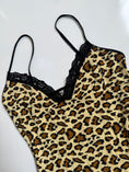 Load image into Gallery viewer, 00's Leopard print asym mini dress • Size S