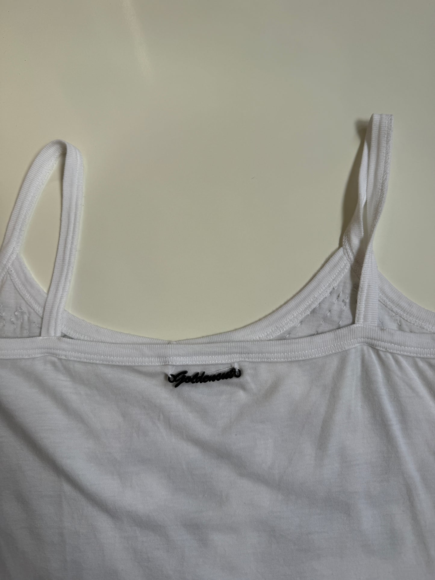 00's Golden Cut beaded cami • Size M