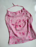 Load image into Gallery viewer, 00's sheer baby pink pattern halter • Size L