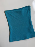 Load image into Gallery viewer, 00's Zara teal knit glitter tube top• Size S/M