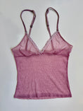 Load image into Gallery viewer, 00's Bershka pink mesh cami • Size XS/S