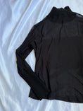 Load image into Gallery viewer, 00's Mesh velvet/knit detail sequin longlseeve • Size S/M