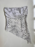 Load image into Gallery viewer, NZ-Made 00's Glassons sheer polka dot asym tube top • Size M