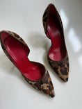 Load image into Gallery viewer, 00’s Celine leopard pony hair kitten heels • Size 36