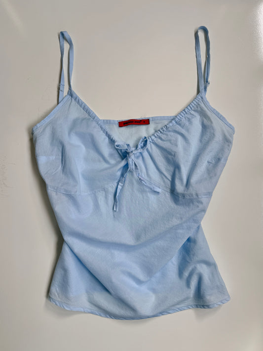 00's Baby blue cotton tie cami • Size M