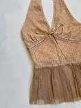 Load image into Gallery viewer, 00's Coquette mesh/lace halter • Size S