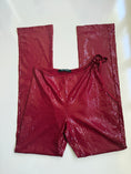 Load image into Gallery viewer, French 90's Tally Weijl rave boot cut pants w tie waist• Size S