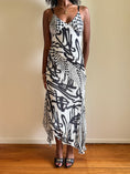 Load image into Gallery viewer, 00's Sheer lined asym maxi dress • Size 8/10