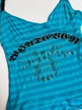 Load image into Gallery viewer, 00's Whatever striped cami w cherub print • Size S