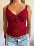 Load image into Gallery viewer, 00's Red zipper cami • Size L