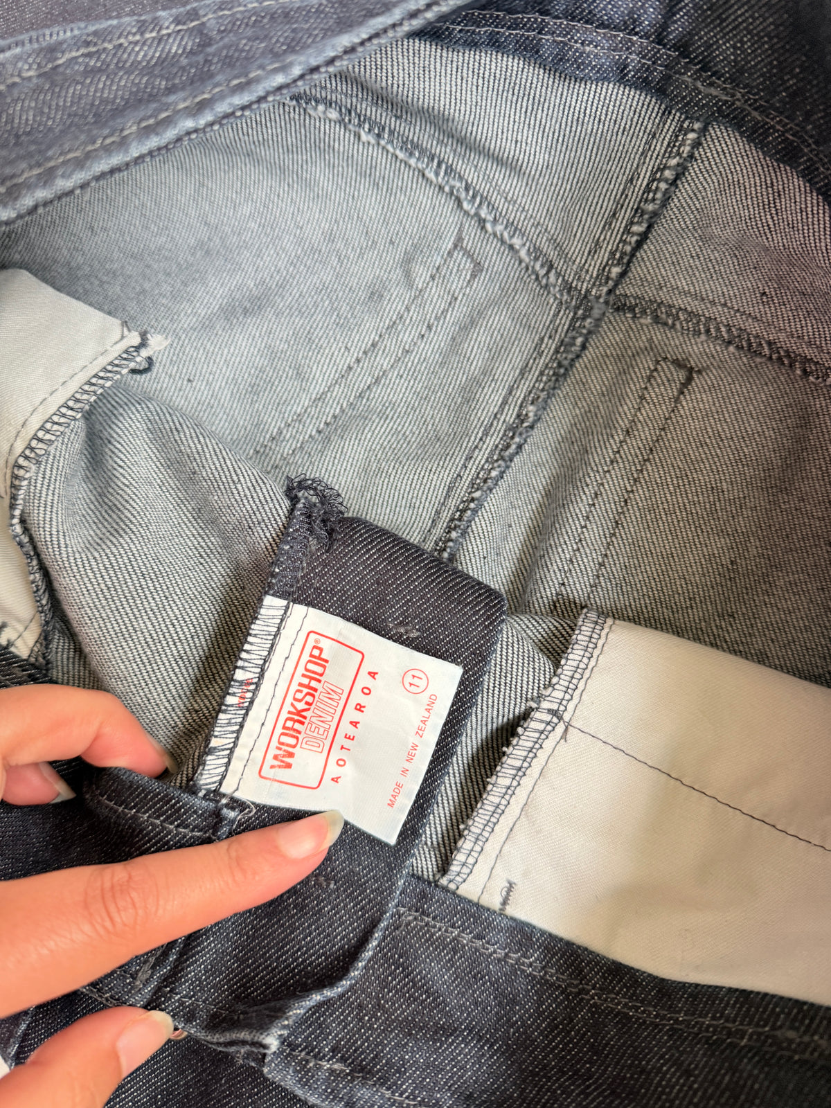 NZ 00s Workshop buckle flared jeans • Size 10