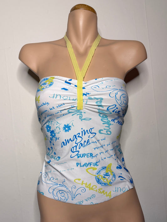 00's Print halter top • Size M/L