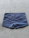 Load image into Gallery viewer, 00's Polka dot denim micro shorts • Size 6-8