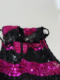 Load image into Gallery viewer, 00's Striped sequin crocheted halter • Size S