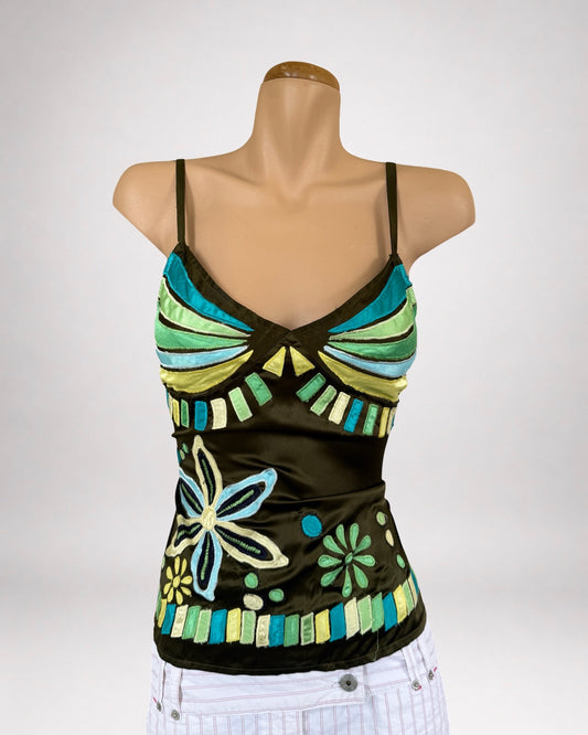 RARE Morgan De Toi embroidered cami • Size M