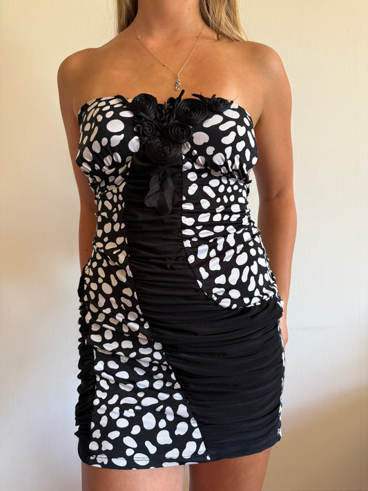 00’s Ruched slinky mini dress • Size M/L