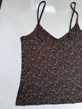 Load image into Gallery viewer, 00's Brown floral/lace cami • Size L