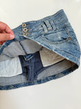 Load image into Gallery viewer, 00's Zara denim micro mini w built in shorts • Size 6-8