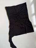 Load image into Gallery viewer, 00's asym tube top w ruffle detail • Size L