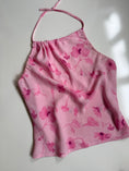 Load image into Gallery viewer, 00's sheer baby pink pattern halter • Size L