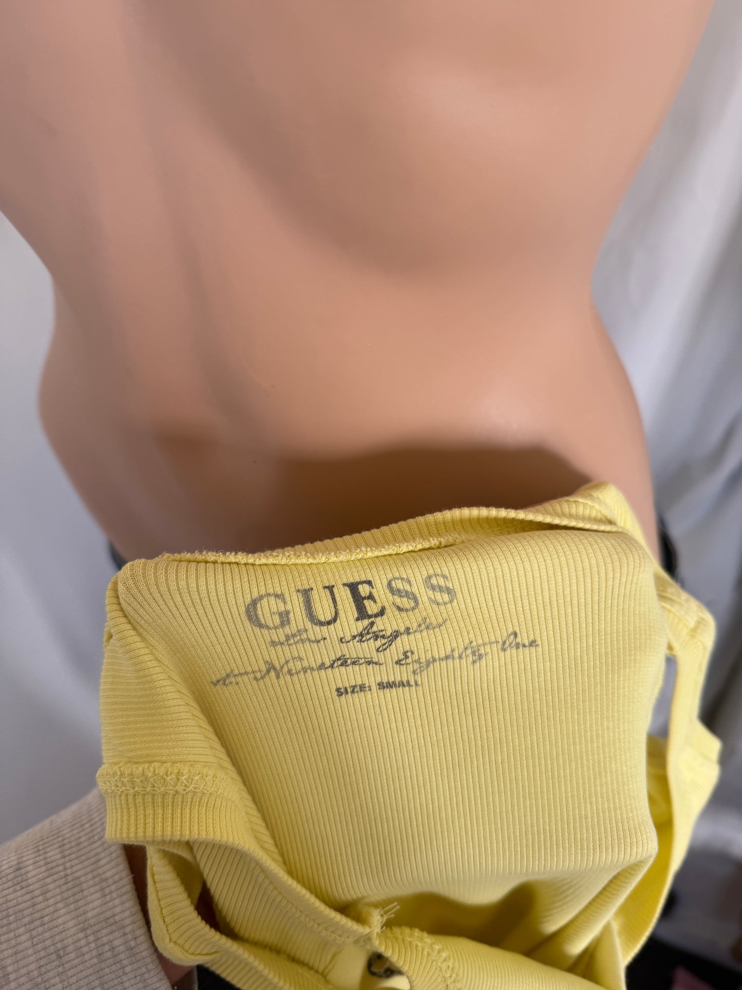 00's Guess ribbed diamante tank • Size S