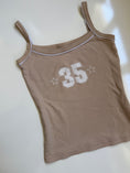 Load image into Gallery viewer, 00's '35' cotton print cami • Size S