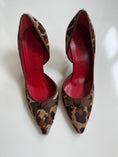 Load image into Gallery viewer, 00’s Celine leopard pony hair kitten heels • Size 36