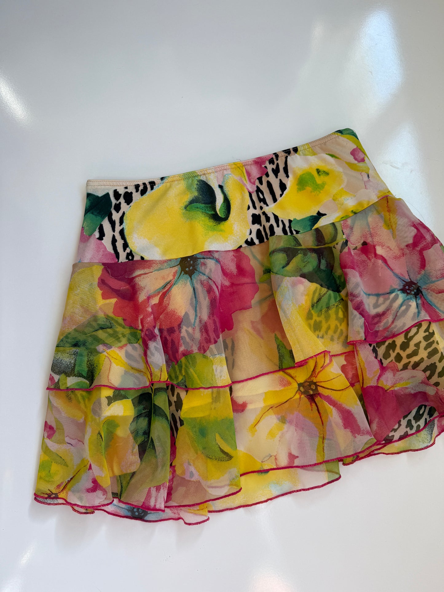 00's Morgan sheer pattern mini • Size 8/10