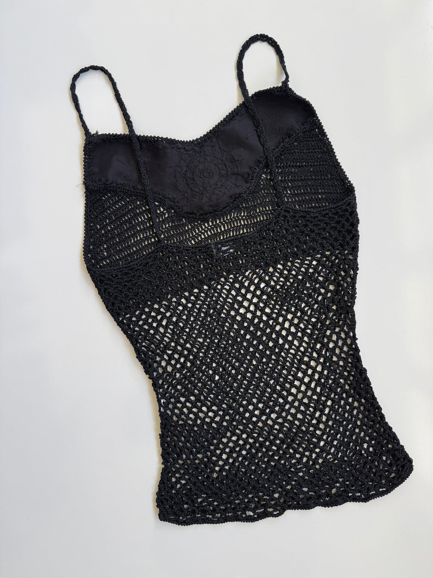 00's Crocheted sequin cami • Size XS