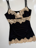 Load image into Gallery viewer, 00's Mango Suit cotton cami w lace trim • Size M