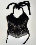 Load image into Gallery viewer, 00's Morgan silk sequin backless halter• Size S-M