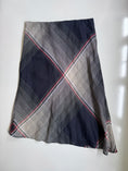 Load image into Gallery viewer, 00's Mango plaid semi sheer midi skirt • Size L/XL