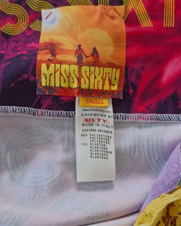 *RARE* 00's Miss Sixty slinky cami w lace trim • Size S