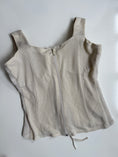 Load image into Gallery viewer, 00's Fairycore crocheted/woven lace up corset • Size S