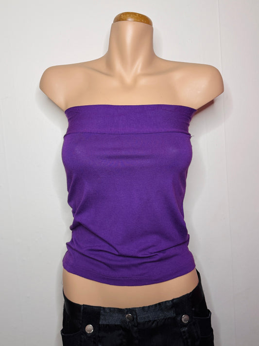 00's Purple tube top • Size S