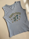 Load image into Gallery viewer, 00's "Baseball" glitter print tank • Size S