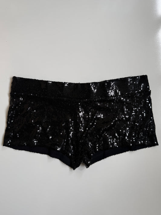 00's Sequin low-rise micro shorts • Size 12