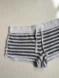 Load image into Gallery viewer, 00's Cotton striped mini shorts • Size L