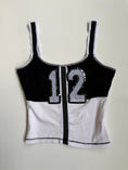 Load image into Gallery viewer, 00's Sporty sequin mesh detail tank • Size XS