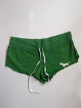 Load image into Gallery viewer, 00's VS Pink distressed micro shorts w embroidery• Size S
