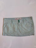 Load image into Gallery viewer, 00's Hollister green pinstripe micro mini • Size 8