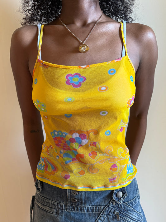 Deadstock 00's mesh pattern cami • Size S/M
