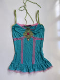 Load image into Gallery viewer, 00's River Island gemstone detail cami • Size S