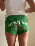 Load image into Gallery viewer, 00's VS Pink distressed micro shorts w embroidery• Size S