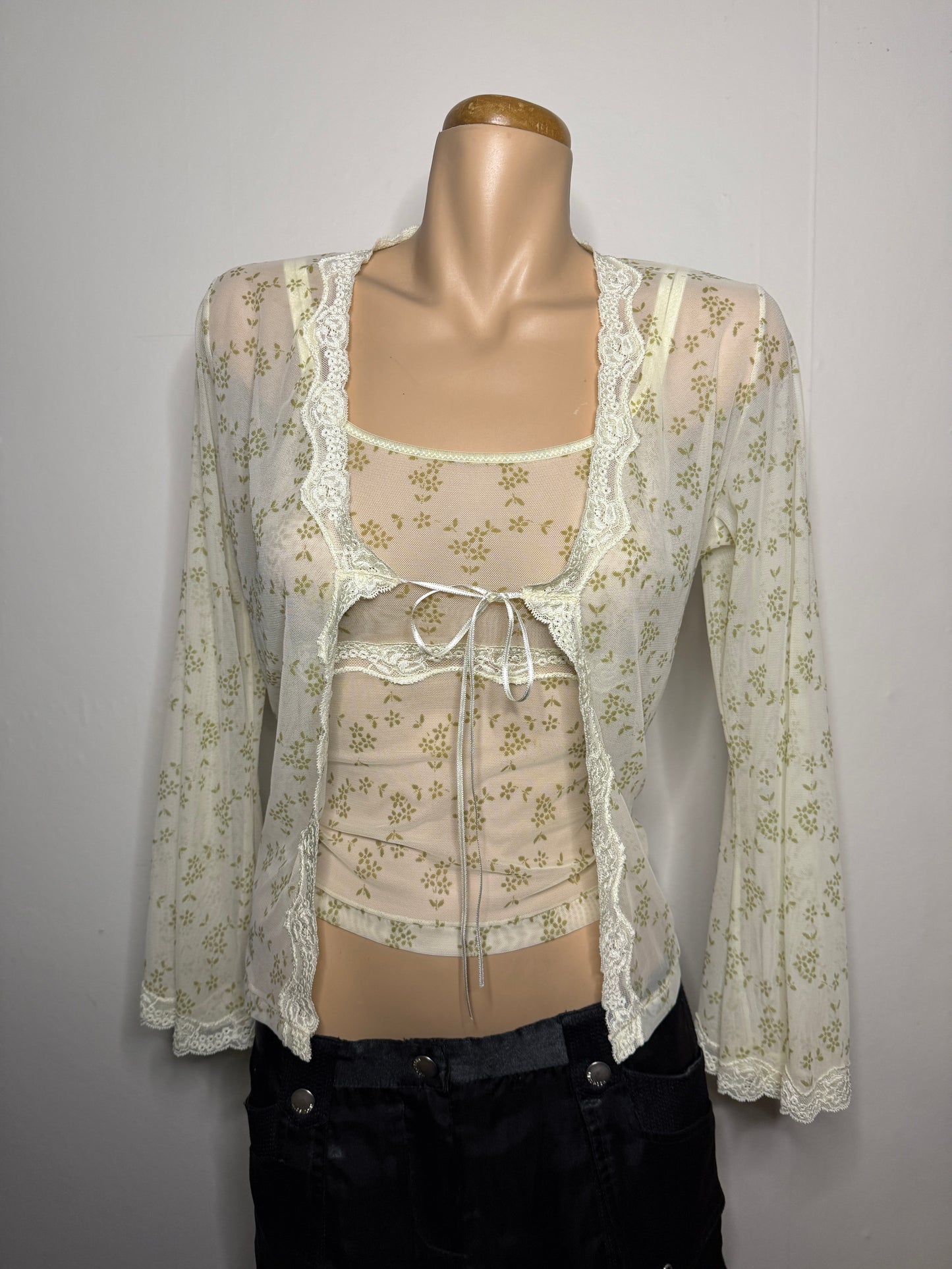 00's Mesh cami set • Size S