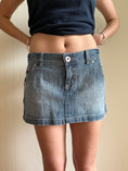 Load image into Gallery viewer, 00's Zara denim micro mini • Size 12