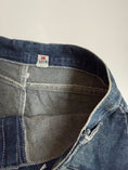 Load image into Gallery viewer, 00's Denim micro mini w faux fur trim • Size 8