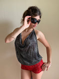 Load image into Gallery viewer, 00's Silk embellished backless halter
