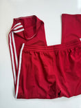 Load image into Gallery viewer, 00's Adidas red 3-stripe track pants *petite • Size M